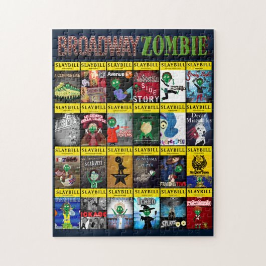 Broadway Zombie Theater Programme Jigsaw Puzzle (Vertikal)