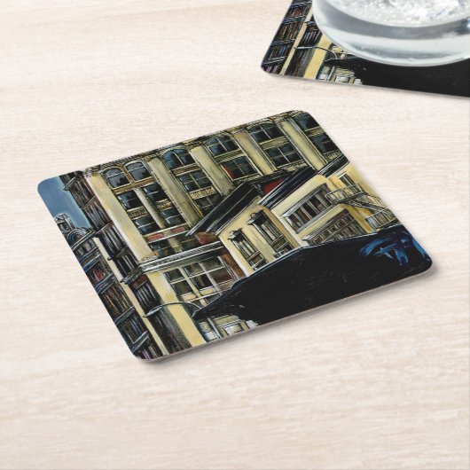 Broadway's Best, New York City Rechteckiger Pappuntersetzer (angewinkelt)