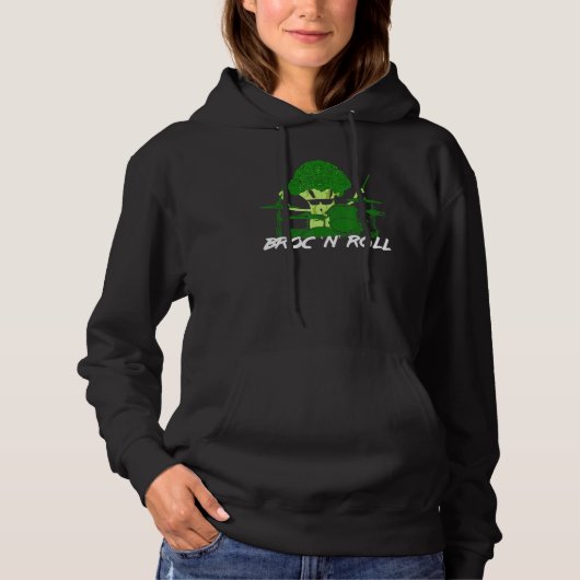 Broc 'n' Roll Drums Drummer Gift Hoodie (Vorderseite)