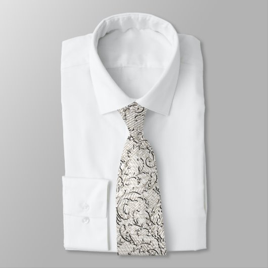 Brocade Damask Krawatte (Gebunden)