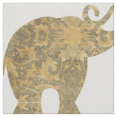 Brocade Elephants Custom Fabric Stoff (Nahaufnahme)