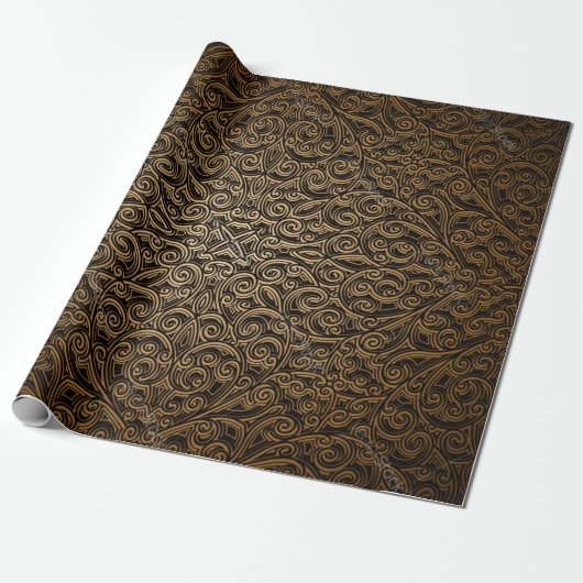 Brocade pattern geschenkpapier (Ungerollt)