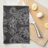 Brocade pattern geschirrtuch (Viertel Falte)