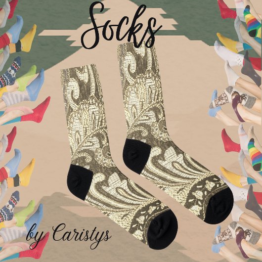 Brocade Pattern Socken