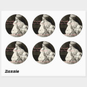 Brocante Großaufkleber Runder Aufkleber (Blatt)