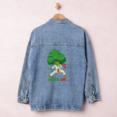 Brocco Lee Fun Vegetarian Karate Broccoli Vegetabl Jeansjacke (Hangar)
