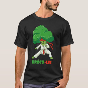 Brocco Lee Fun Vegetarischer Karate Brokkoli Gemüs T-Shirt