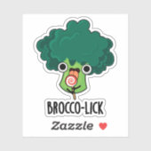 Brocco lick Funny Veggie Broccoli Pun Aufkleber (Blatt)