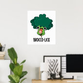 Brocco-lick Funny Veggie Broccoli Pun Poster (Heimbüro)