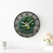 Brocco Life Funny Broccoli Cute Vegetable Kitchen Große Wanduhr (Zuhause)