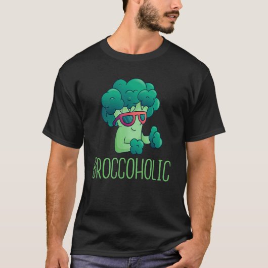 Broccoholic Gemüse Vegan T-Shirt (Vorderseite)
