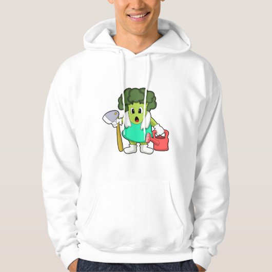 Broccoli als Bauer mit Wasserkocher Hoodie (Vorderseite)