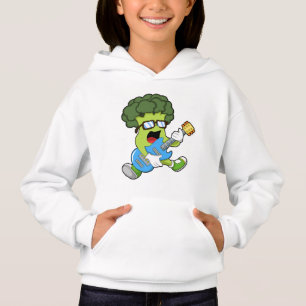 Broccoli als Musiker mit Gitarre Hoodie