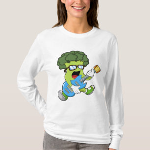 Broccoli als Musiker mit Gitarre T-Shirt