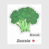 Broccoli Aufkleber (Blatt)