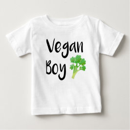 Broccoli-Baby-Shirt "Veganer Junge" Baby T-shirt