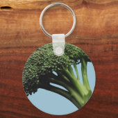 Broccoli Basic Button-Schlüsselanhänger Schlüsselanhänger (Vorderseite)