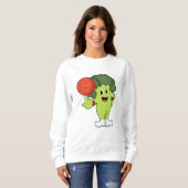 Broccoli beim Basketballsport Sweatshirt (Vorne ganz)