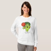 Broccoli beim Basketballsport T-Shirt (Vorne ganz)