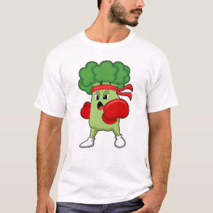 Broccoli beim Boxen mit Boxhandschuhen T-Shirt