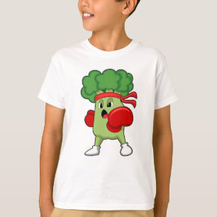 Broccoli beim Boxen mit Boxhandschuhen T-Shirt