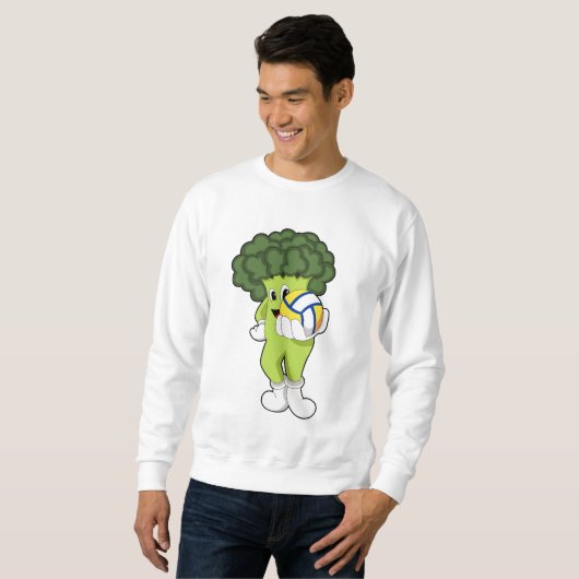 Broccoli beim Volleyball-Sport Sweatshirt (Vorne ganz)