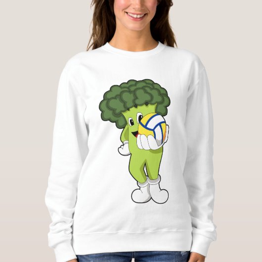 Broccoli beim Volleyball-Sport Sweatshirt (Vorderseite)
