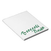 Broccoli brain notizblock (angewinkelt)