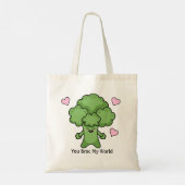 Broccoli Broc My World Tote Bag Tragetasche (Rückseite)