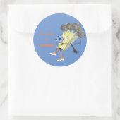 'Broccoli Bruno' Glossy Round Sticker (Tasche)