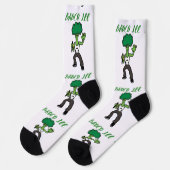 Broccoli Buddy: Funny Socken (Linkes Detail)