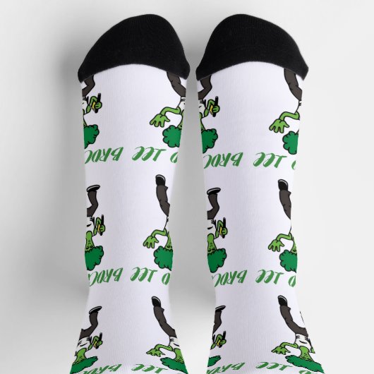 Broccoli Buddy: Funny Socken (Oben)