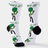 Broccoli Buddy: Funny Socken (Gewinkelt)