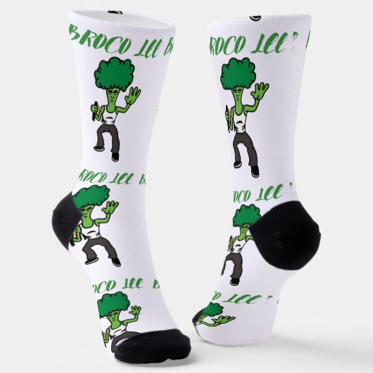 Broccoli Buddy: Funny Socken (Gewinkelt)