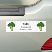 Broccoli Cartoon Illustration Autoaufkleber (Auf Auto)