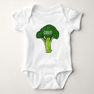 Broccoli Cartoon Illustration Baby Strampler