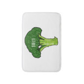 Broccoli Cartoon Illustration Badematte (Vorderseite Vertikal)