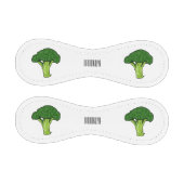 Broccoli Cartoon Illustration Baseball (Paneele)