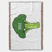 Broccoli Cartoon Illustration Decke (Vorderseite Vertikal)