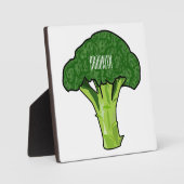 Broccoli Cartoon Illustration Fotoplatte (Vorderseite)