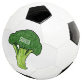 Broccoli Cartoon Illustration Fußball (Dreiviertel)