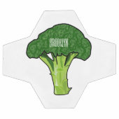 Broccoli Cartoon Illustration Fußball (Flach)