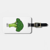 Broccoli Cartoon Illustration Gepäckanhänger (Vorderseite horizontal)