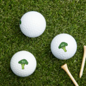 Broccoli Cartoon Illustration Golfball (Insitu Gras)