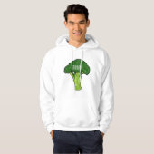 Broccoli Cartoon Illustration Hoodie (Vorne ganz)
