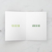 Broccoli Cartoon Illustration Karte (Innenseite)