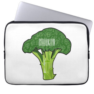 Broccoli Cartoon Illustration Laptopschutzhülle