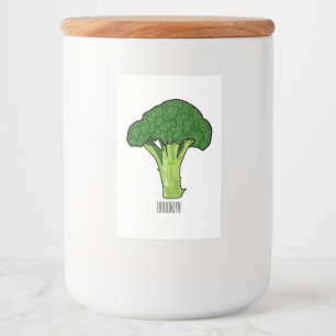 Broccoli Cartoon Illustration Lebensmitteletikett
