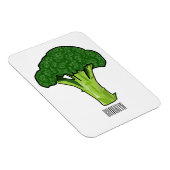 Broccoli Cartoon Illustration Magnet (Rechte Seite)