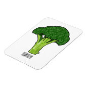 Broccoli Cartoon Illustration Magnet (Linke Seite)